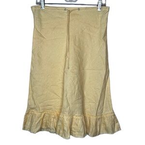 J‎ Crew Yellow Linen Skirt